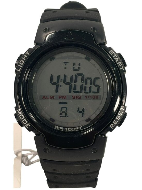 George Other - George Digital Black Wristwatch Stopwatch & Alarm WR 100FT Men's O/S BOXED NEW